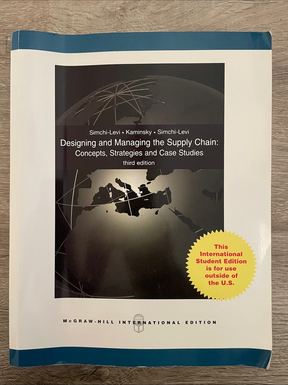 McGraw-Hill Designing and Managing the Supply Chain Textbook third edition